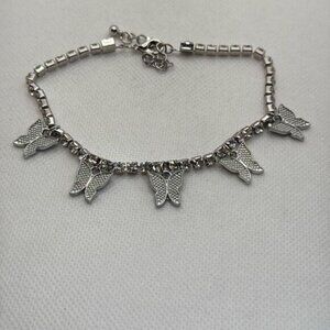 Brand New!! Tennis bracelet with butterfly charms